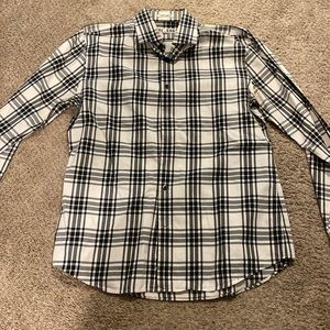Mens button down plaid shirt